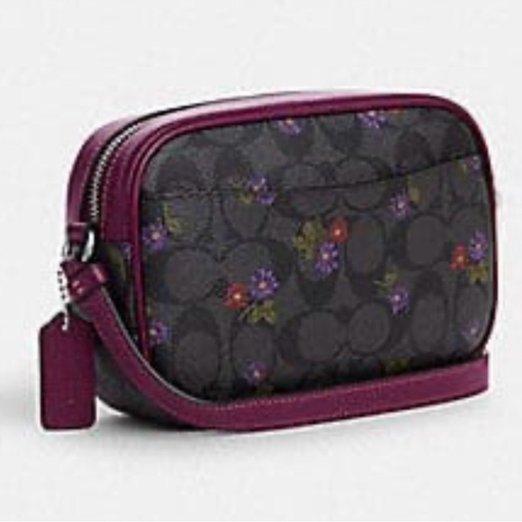 COACH CM958 💜SIGNATURE FLORAL💜 MINNI JAMIE 💜 CAMERA BAG 🌟LIKE NEW🌟 - Picture 10 of 17